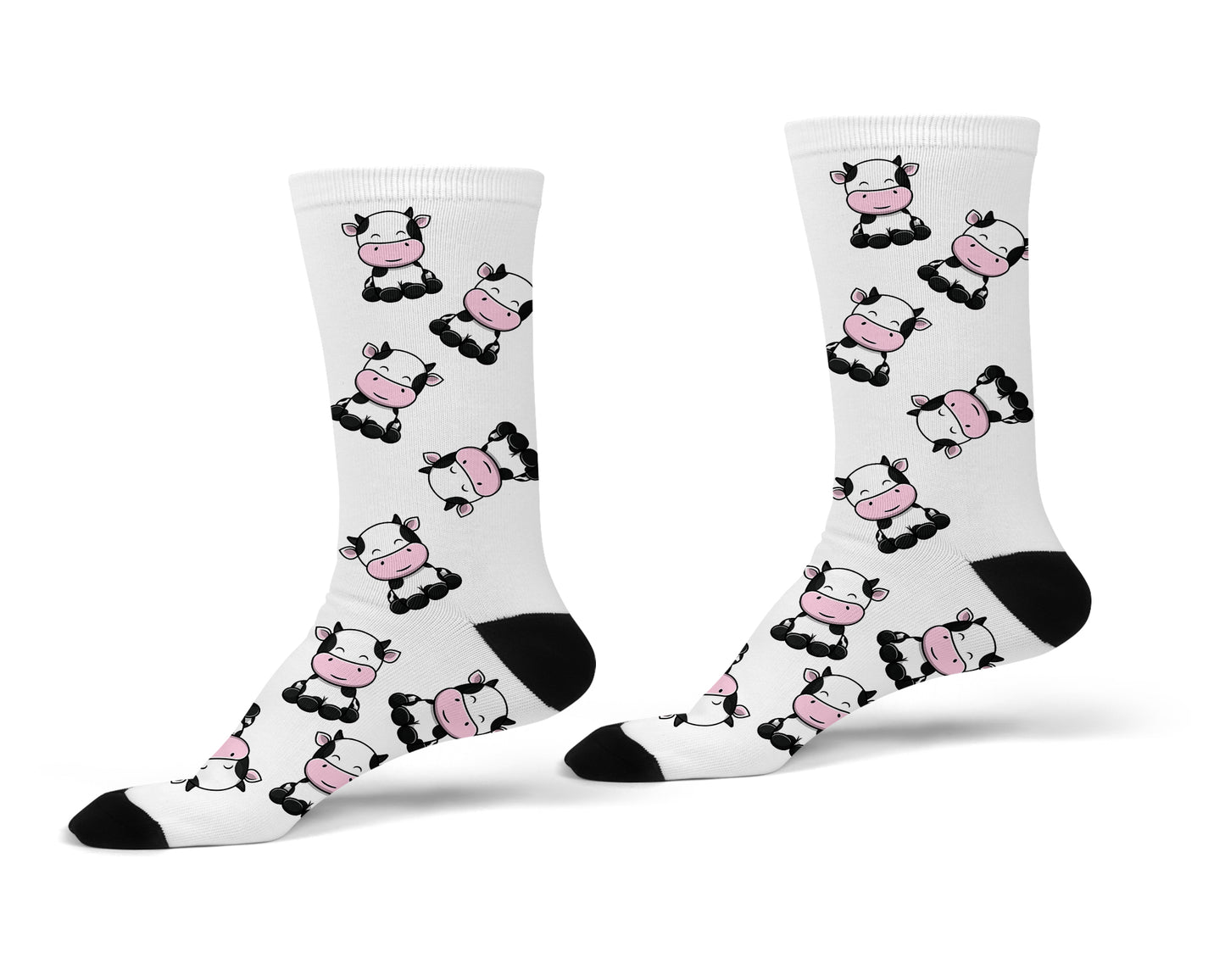 Witzige bedruckte Damen Socken Kühe