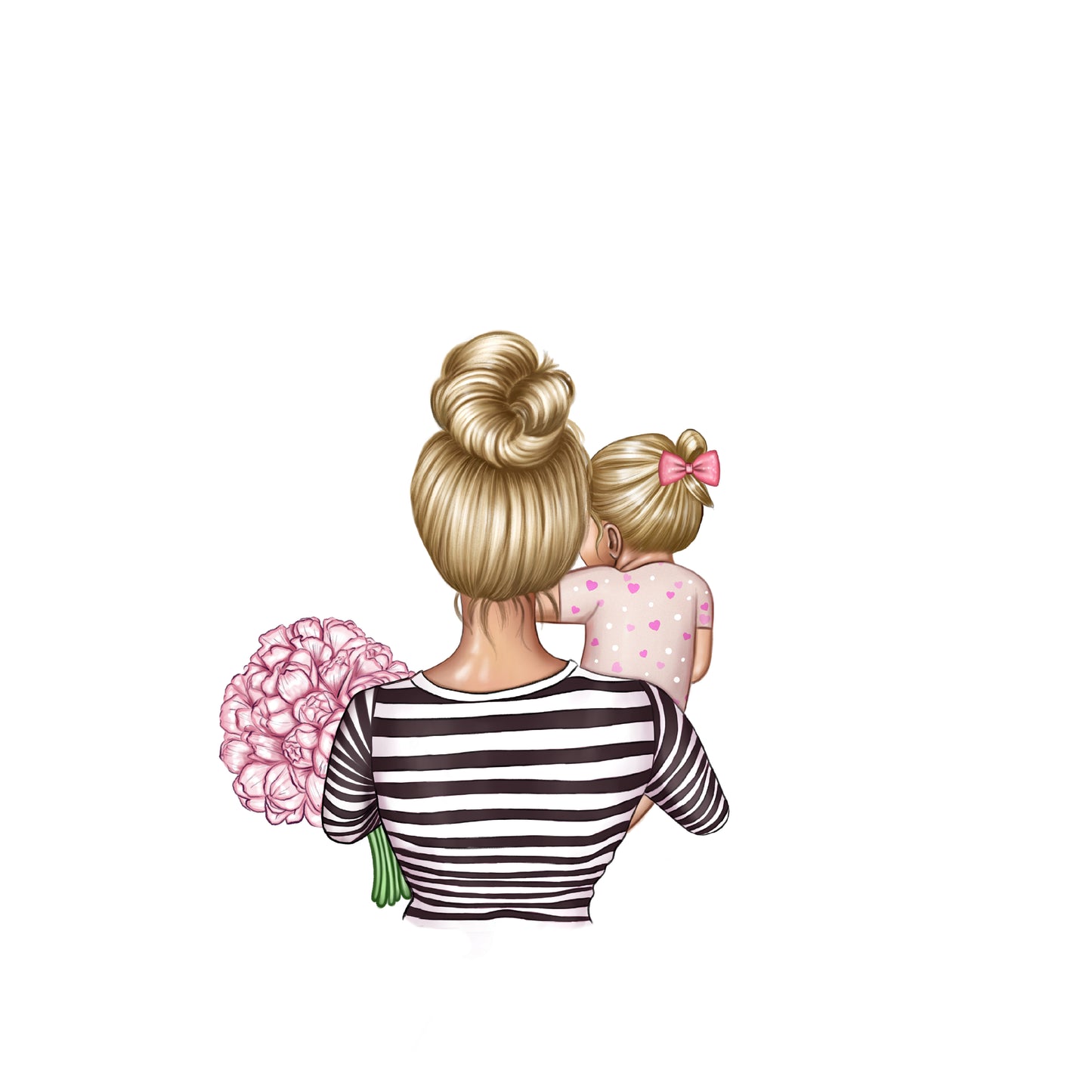 Personalisiertes Kissen Mama mit Kind Mutter Tochter Mami Sohn Muttertag Geschenk