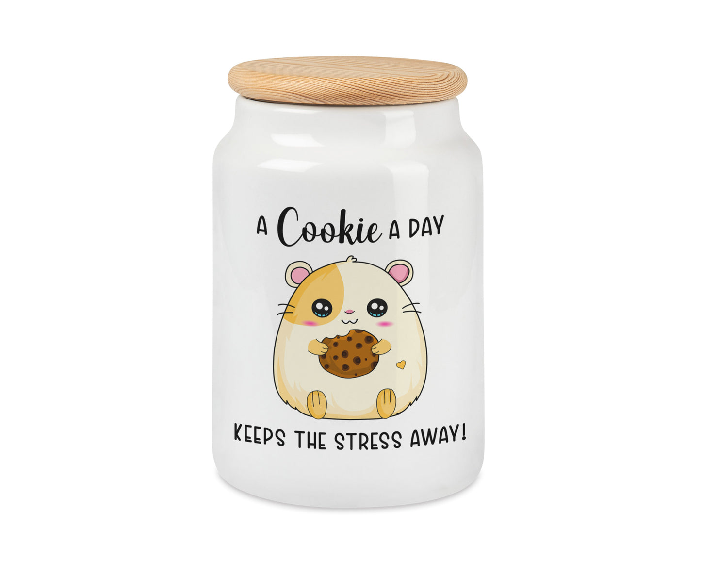 Keksdose Hamster A cookie a day keeps the stress away Plätzchendose