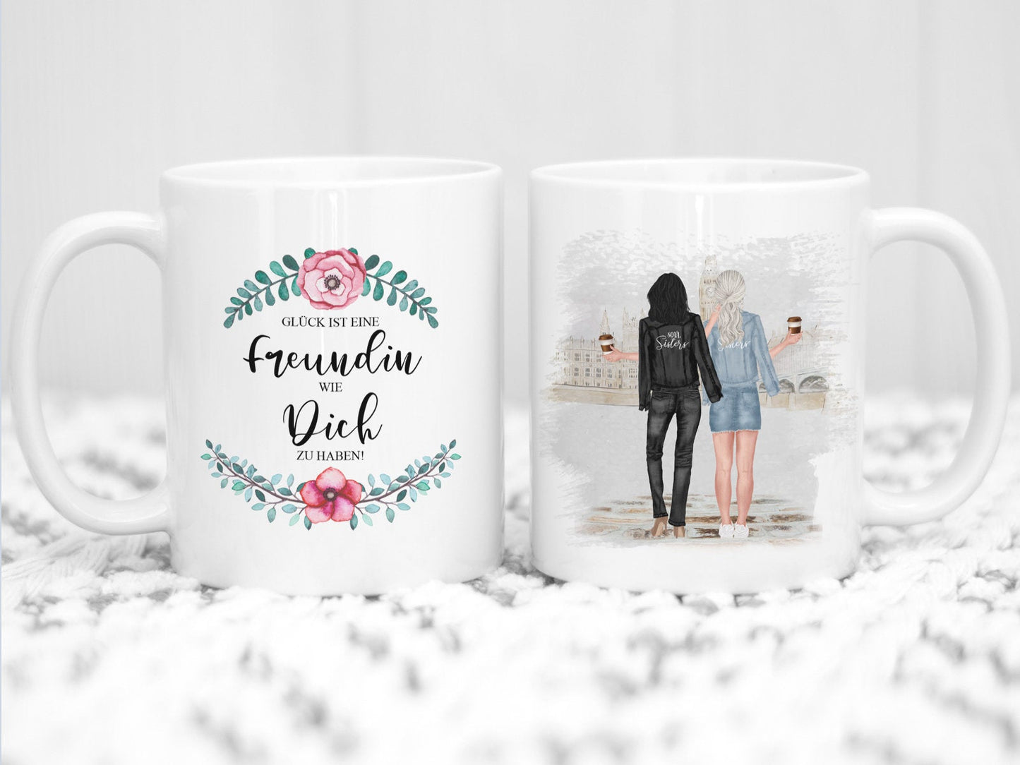 Personalisierte Tasse beste Freundin mit Spruch - Tachinedas Kreativshop