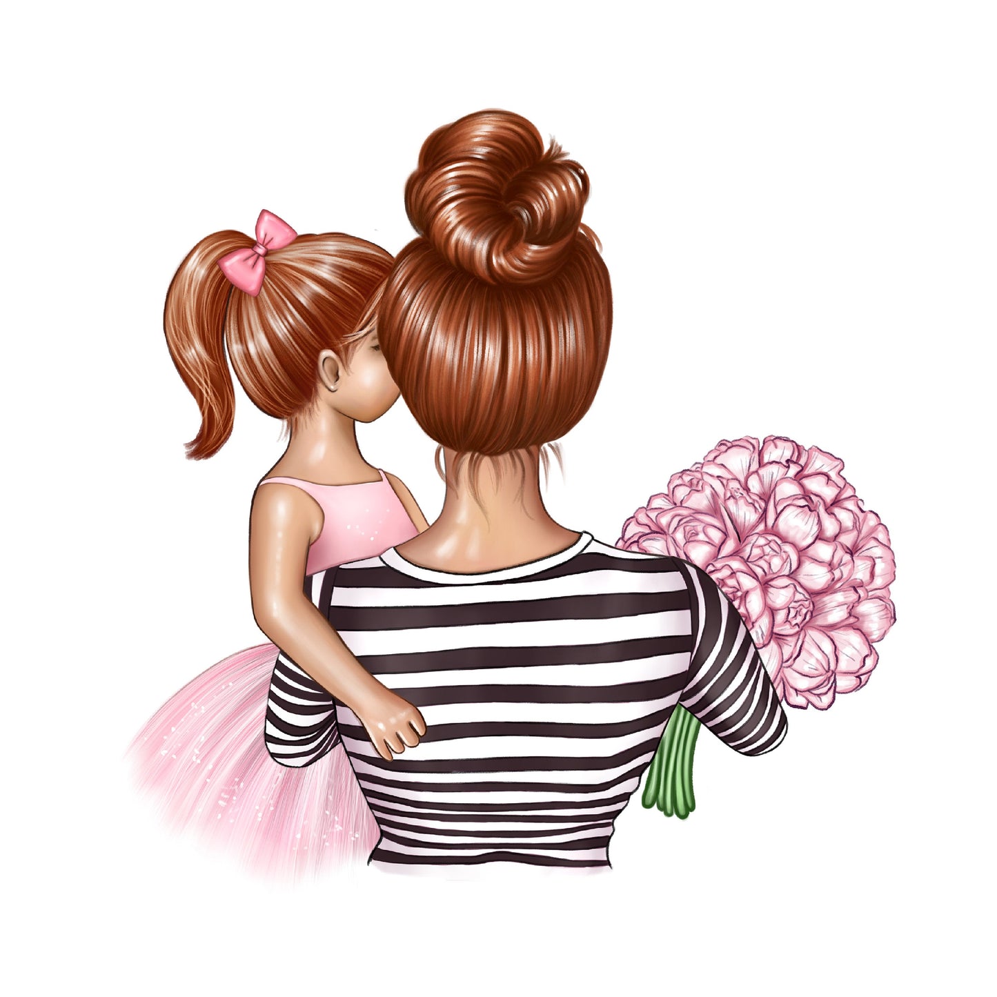 Personalisiertes T-Shirt Mama mit Kind Mutter Tochter Mami Sohn Mutter mit Kindern - Tachinedas Kreativshop