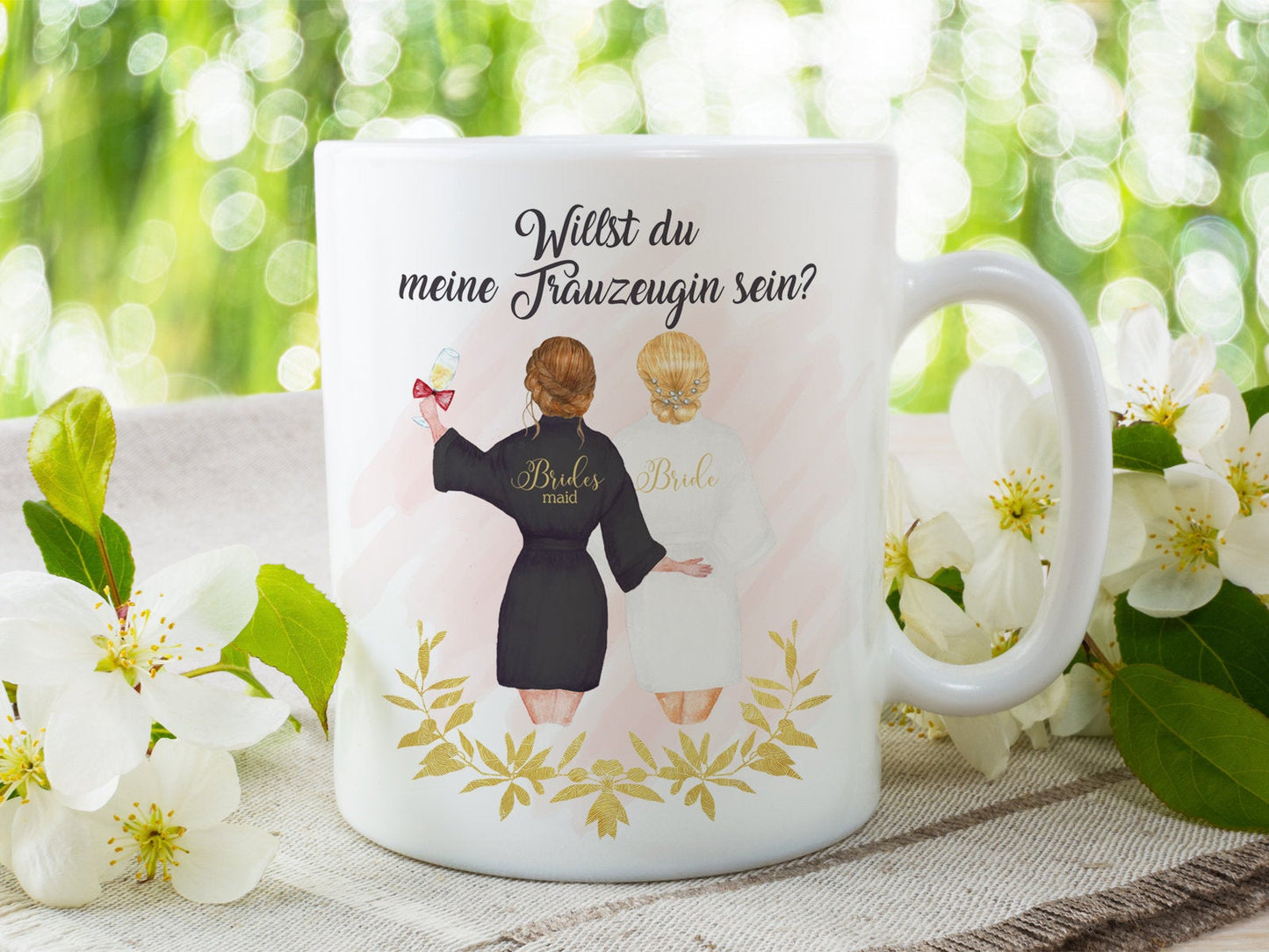 Personalisierte Tasse Willst du meine Trauzeugin sein Geschenk für Deine Trauzeugin - Tachinedas Kreativshop