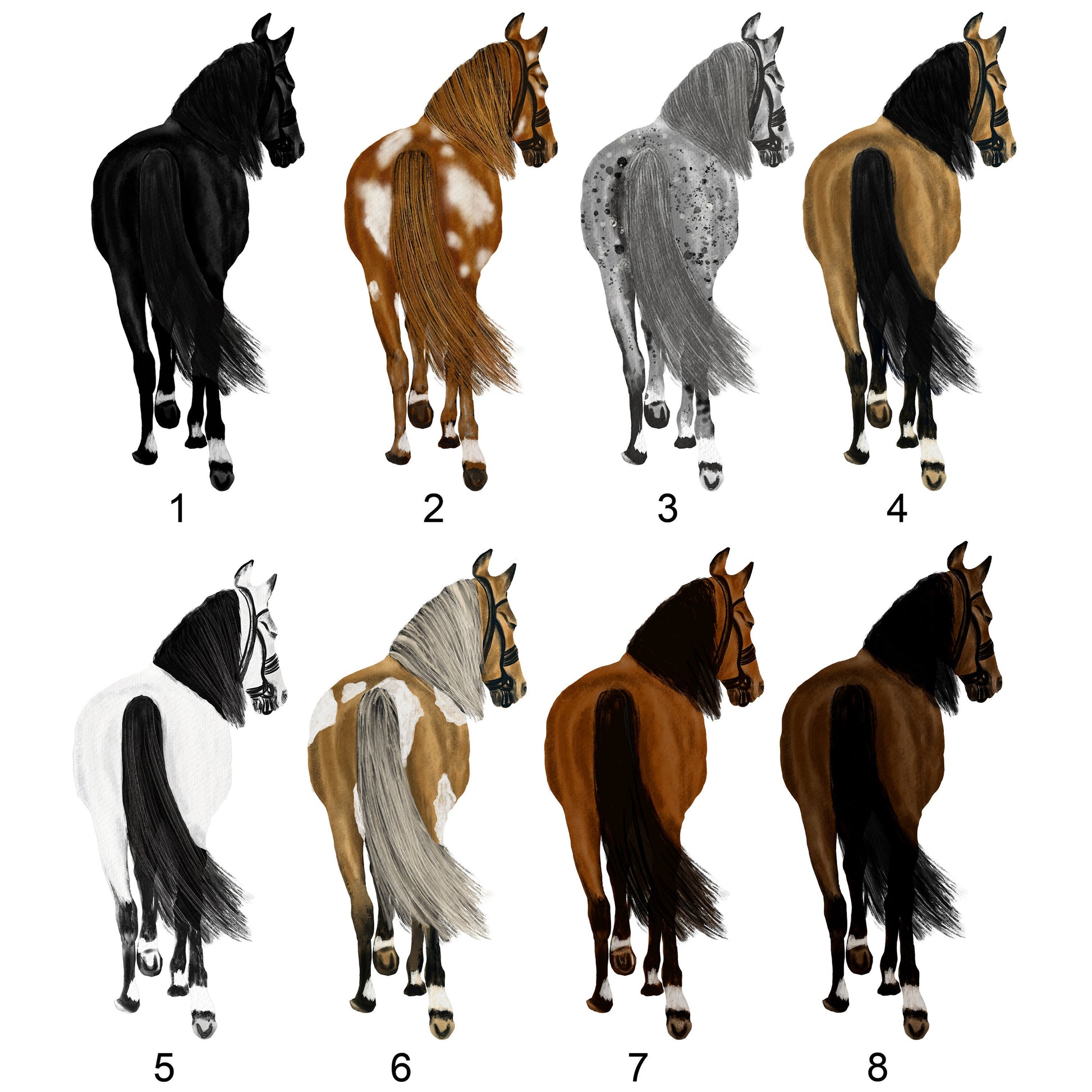 Personalisierte Kaffeetasse Pferd und Reiter mit Namen und Spruch - Tachinedas Kreativshop