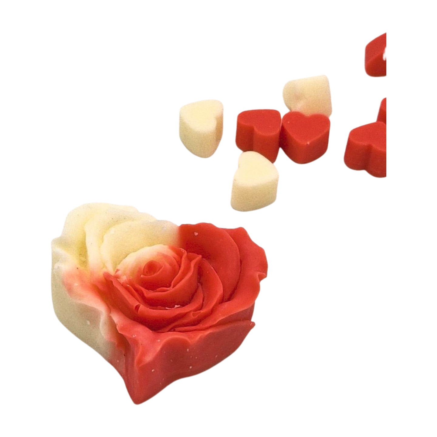 Gastgeschenke zur Hochzeit Duftwachs Herzen Vanille Erdbeer Wax melts wachs melts