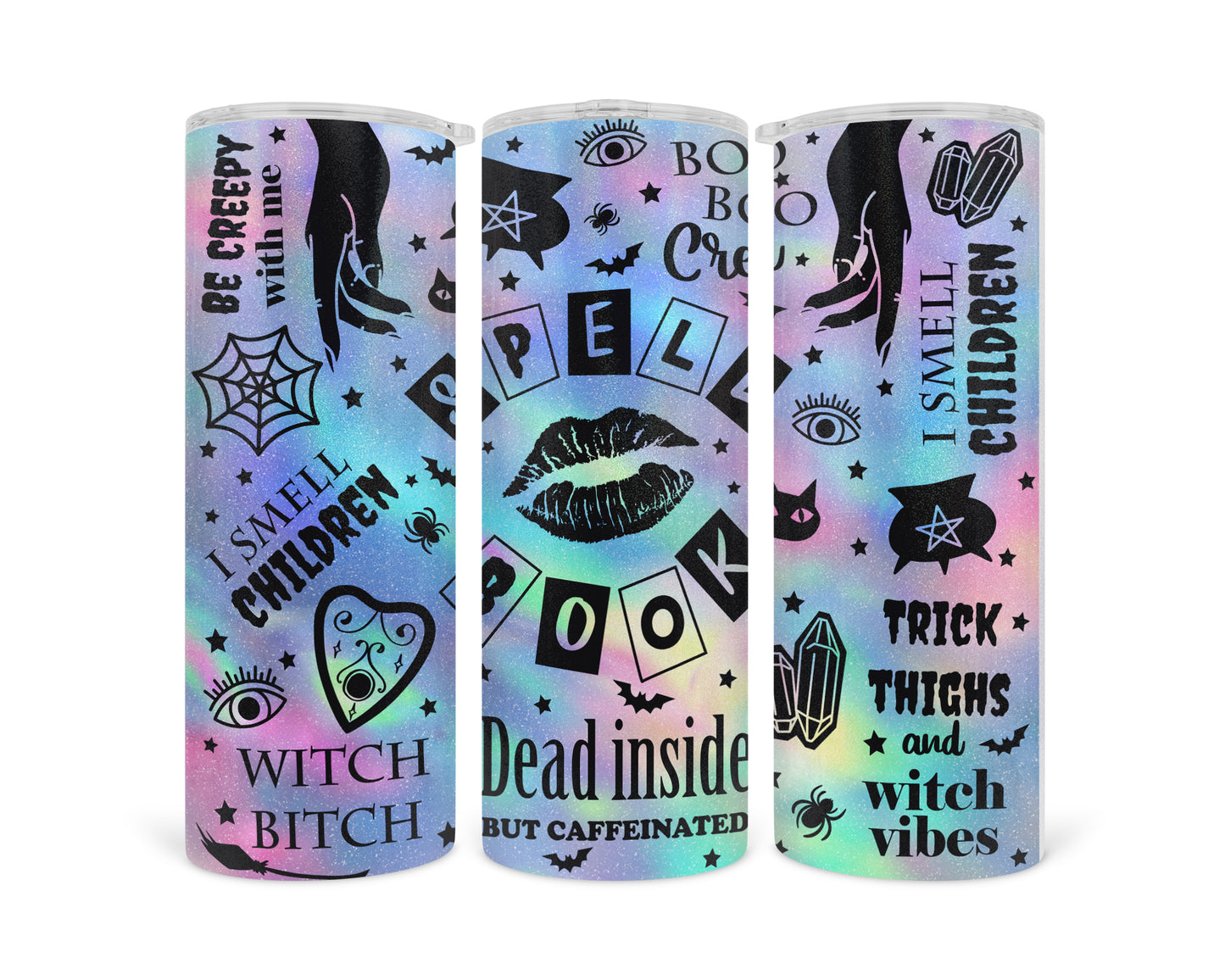 Thermobecher metallic skinny Tumbler witchy Hexe Halloween