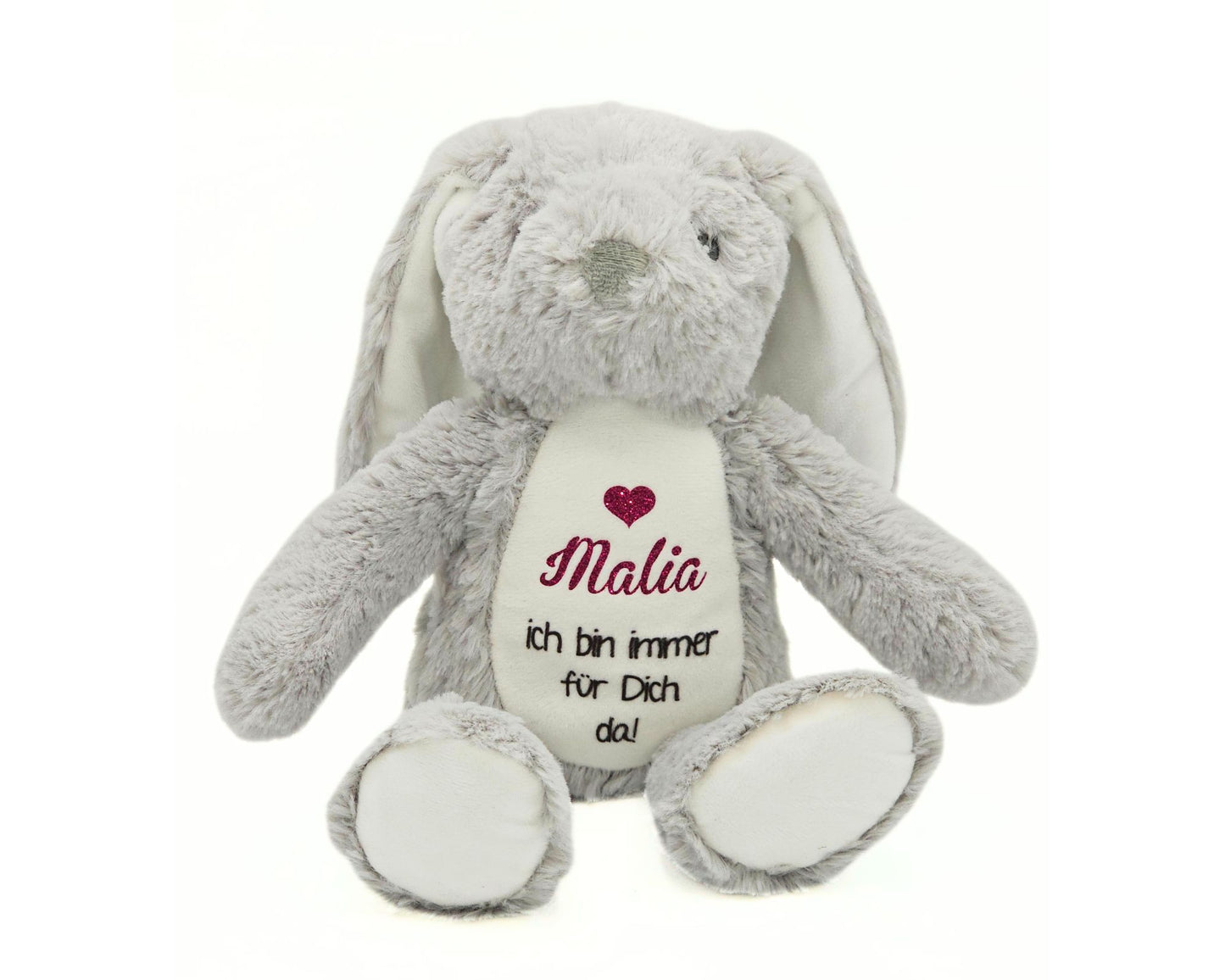 Personalisiertes Kuscheltier Stofftier personalisiert mit Name Baby Geschenk zur Geburt