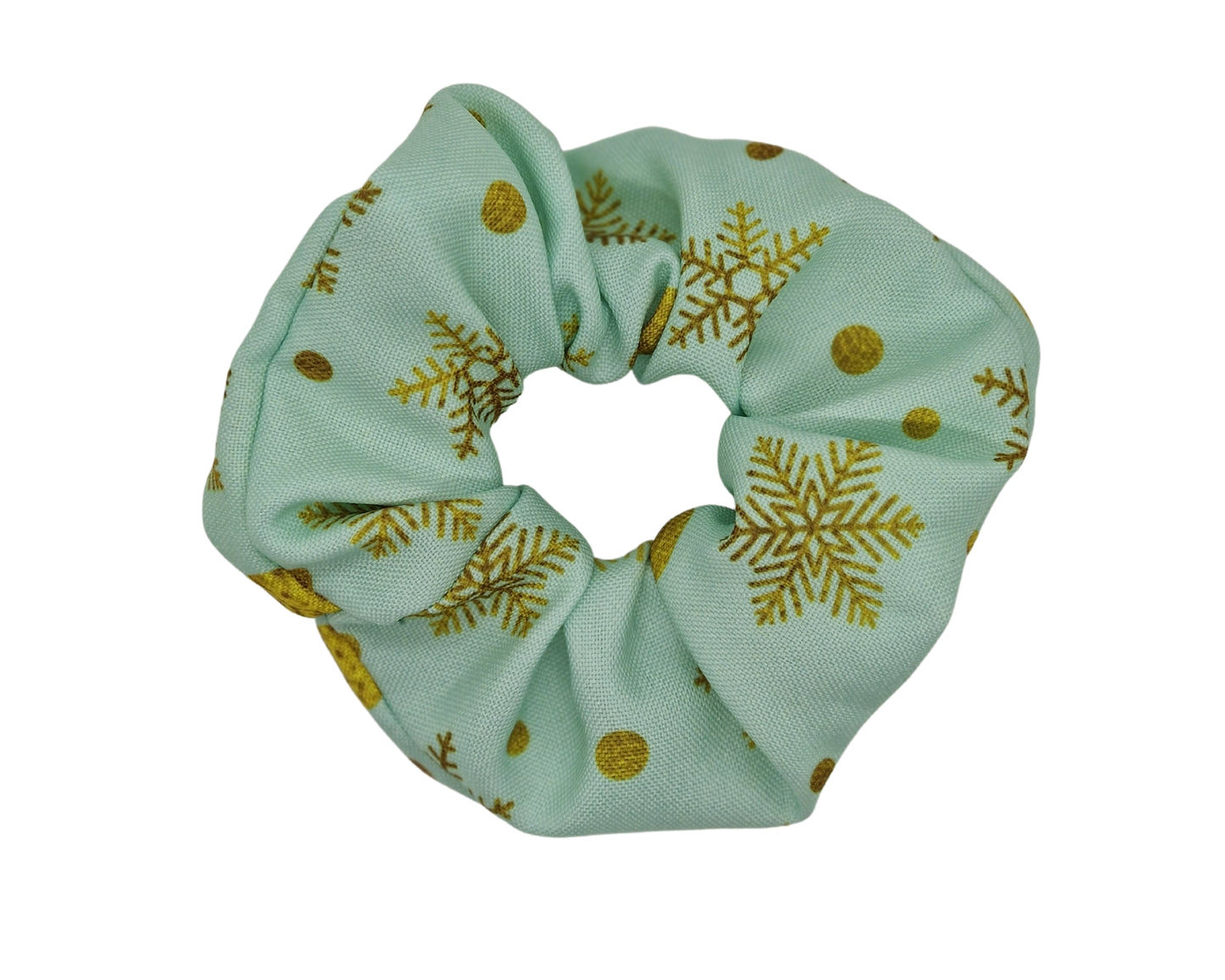 2er Set Christmas Scrunchie Haargummis mint apricot