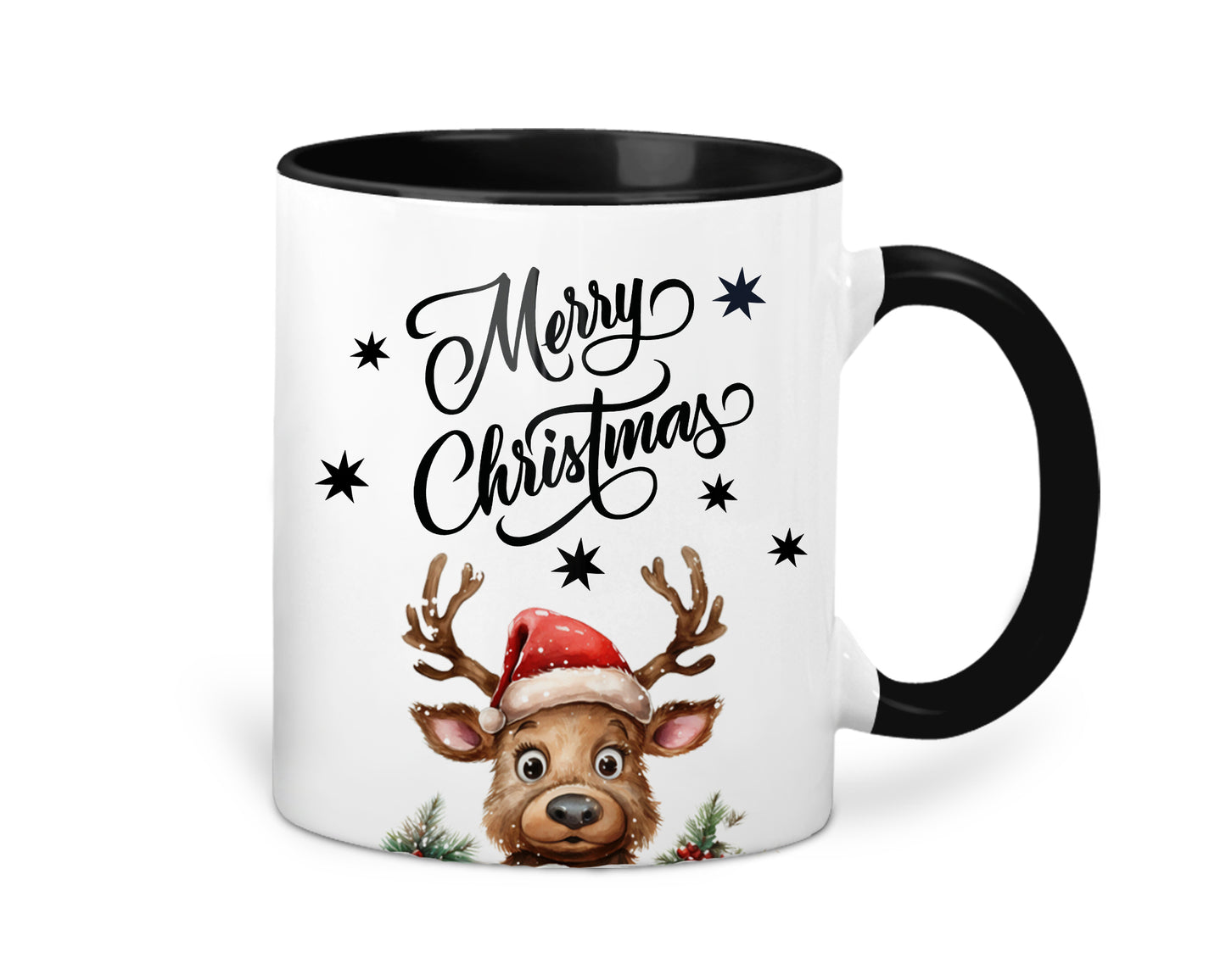 Weihnachtstasse Merry Christmas mit Rentier Tasse Geschenkidee zu Weihnachten