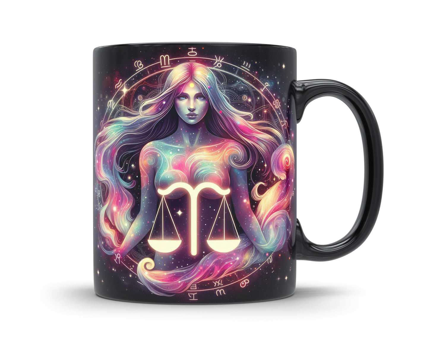 Sternzeichen Tasse schwarz Astrologie