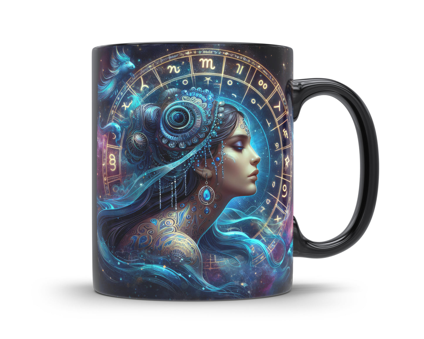 Sternzeichen Tasse schwarz Astrologie