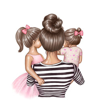 Lade das Bild in den Galerie-Viewer, Personalisiertes Kissen Mama mit Kind Mutter Tochter Mami Sohn Muttertag Geschenk
