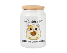 Lade das Bild in den Galerie-Viewer, Keksdose Hamster A cookie a day keeps the stress away Plätzchendose
