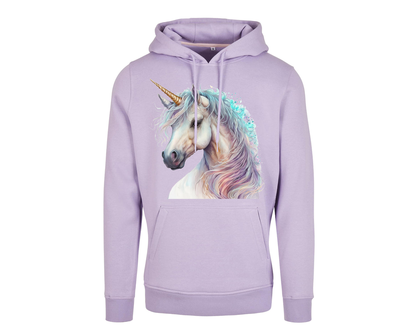 Damen Hoodie mit Einhorn Print Pastell