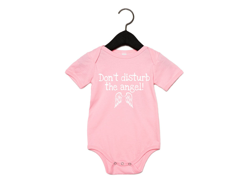 Baby Body Mädchen Strampler mit Print rosa weiß - Tachinedas Kreativshop