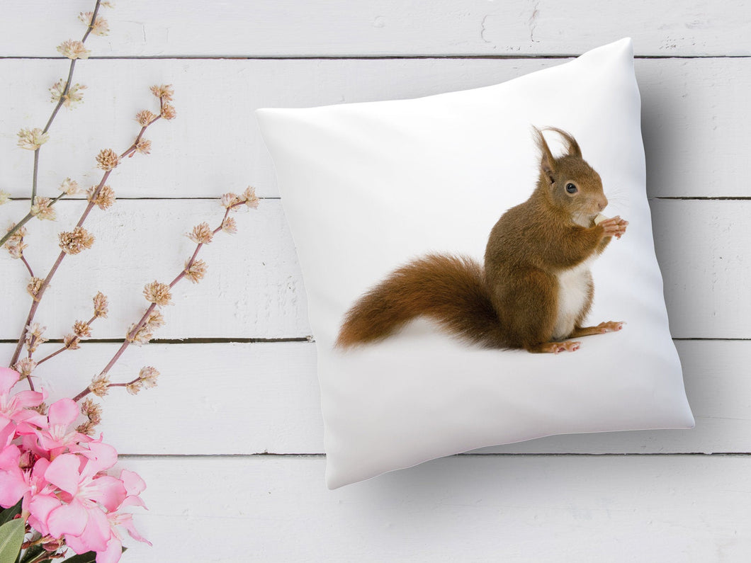 Kissen mit Eichhörnchen Print - Tachinedas Kreativshop