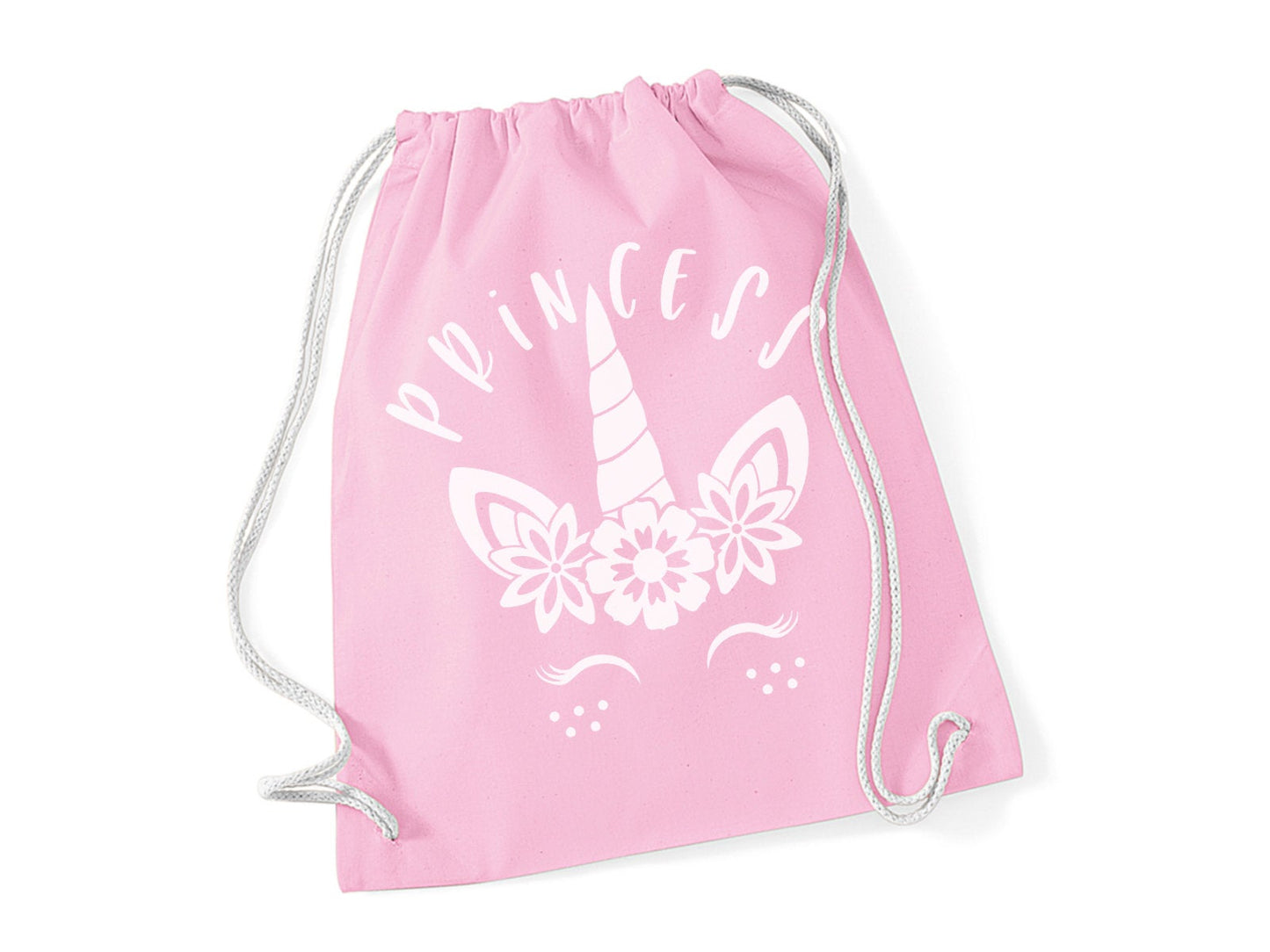 Turnbeutel mit Einhorn Print Gymbag Prinzessin Rucksack - Tachinedas Kreativshop