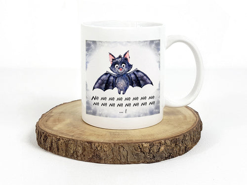 Tasse mit Fledermaus Bedruckte Kaffeetasse mit Tiermotiv Na Na Na Na Na - Tachinedas Kreativshop