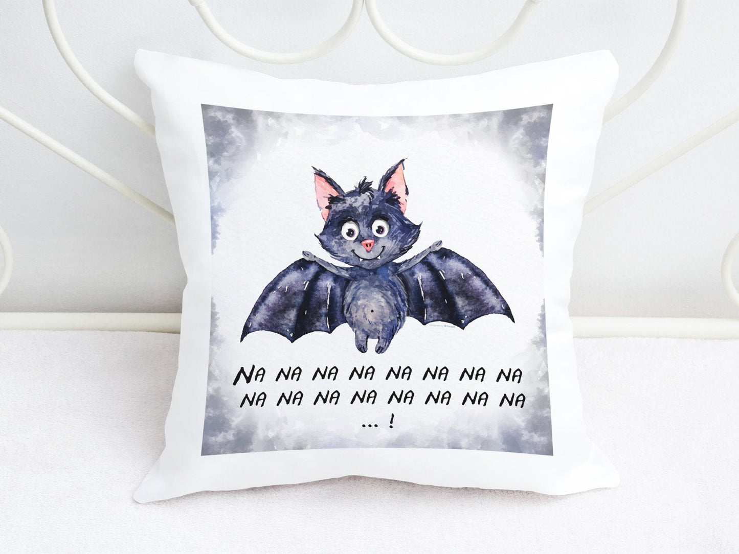 Kissen mit Print Fledermaus Tiermotiv - Tachinedas Kreativshop