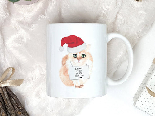 Weihnachtstasse mit Katze und Spruch bedruckte Tasse - Tachinedas Kreativshop