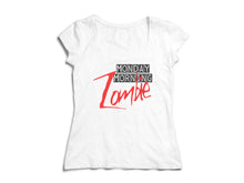 Lade das Bild in den Galerie-Viewer, Witziges Damen T-Shirt mit Spruch monday morning zombie - Tachinedas Kreativshop
