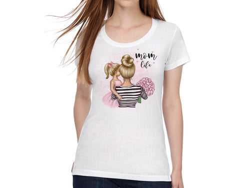 Personalisiertes T-Shirt Mama mit Kind Mutter Tochter Mami Sohn Mutter mit Kindern - Tachinedas Kreativshop