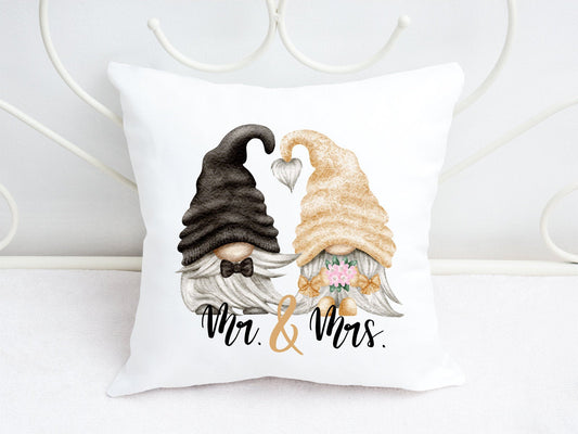 Pärchen Kissen mit Motiv Wichtel Mr & Mrs Wichtelpaar - Tachinedas Kreativshop