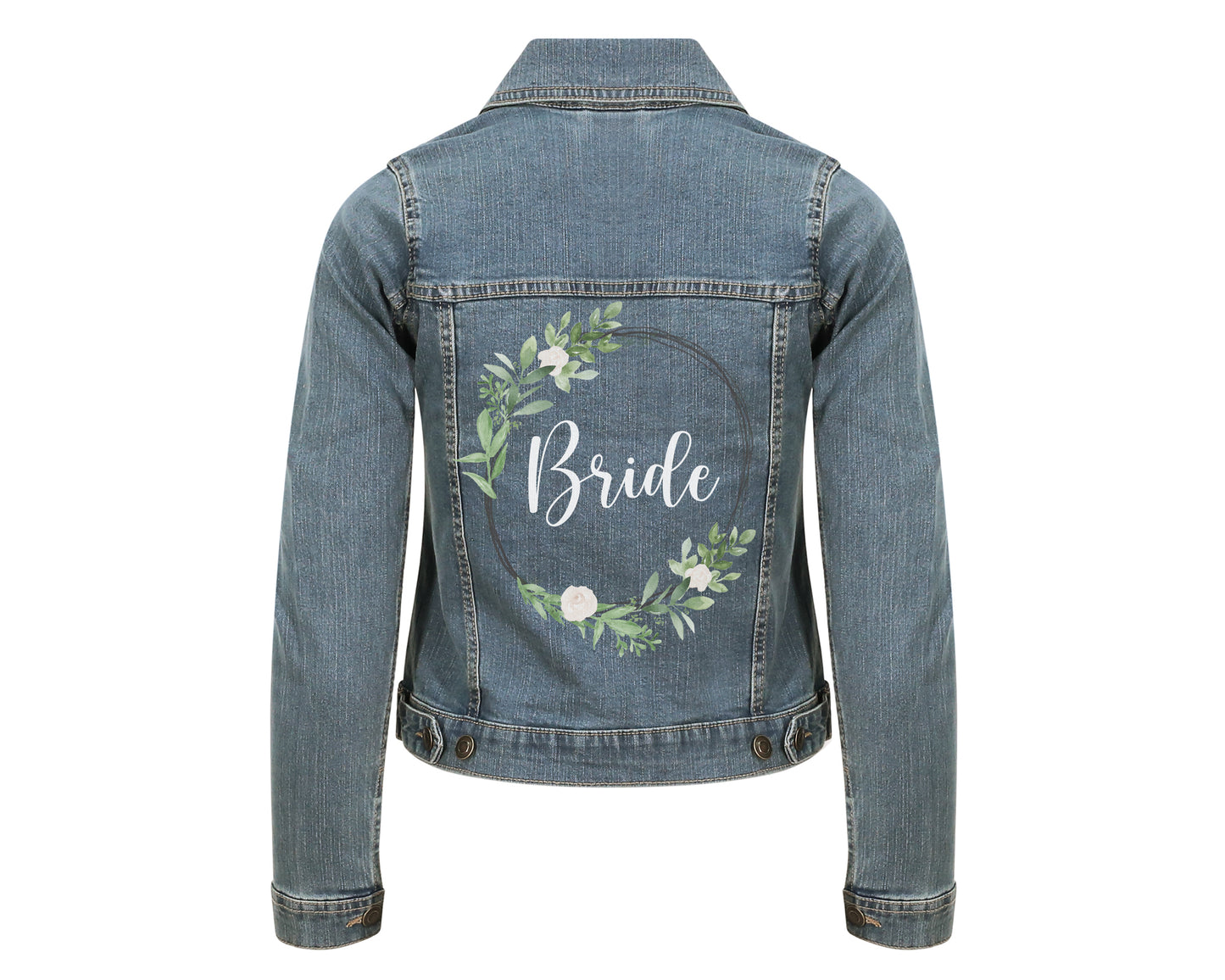 Personalisierte Jeansjacke Braut Hochzeit Junggesellinnenabschied