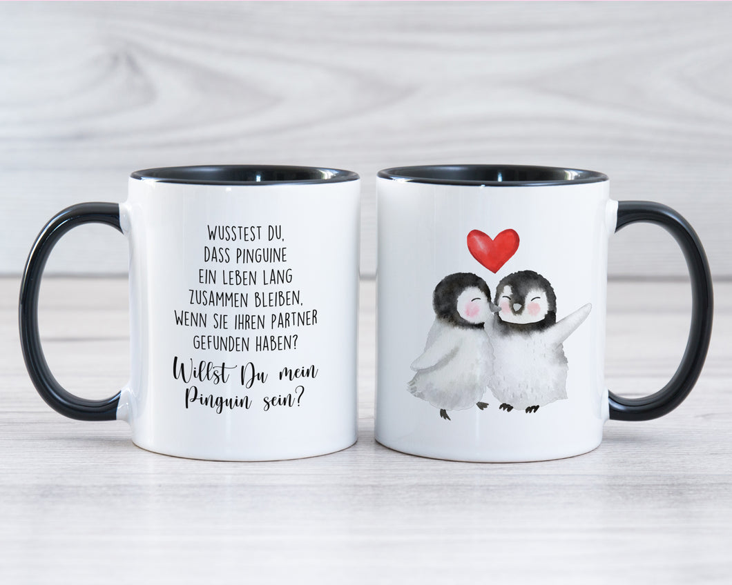 Kaffeetasse Willst du mein Pinguin sein