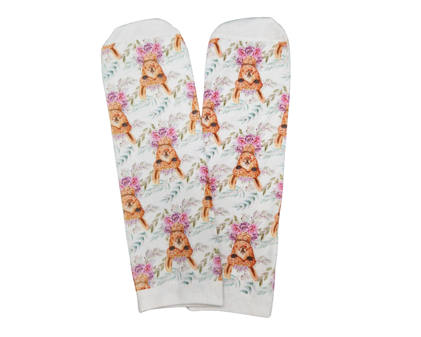 Damen Socken Alpaka Blümchen